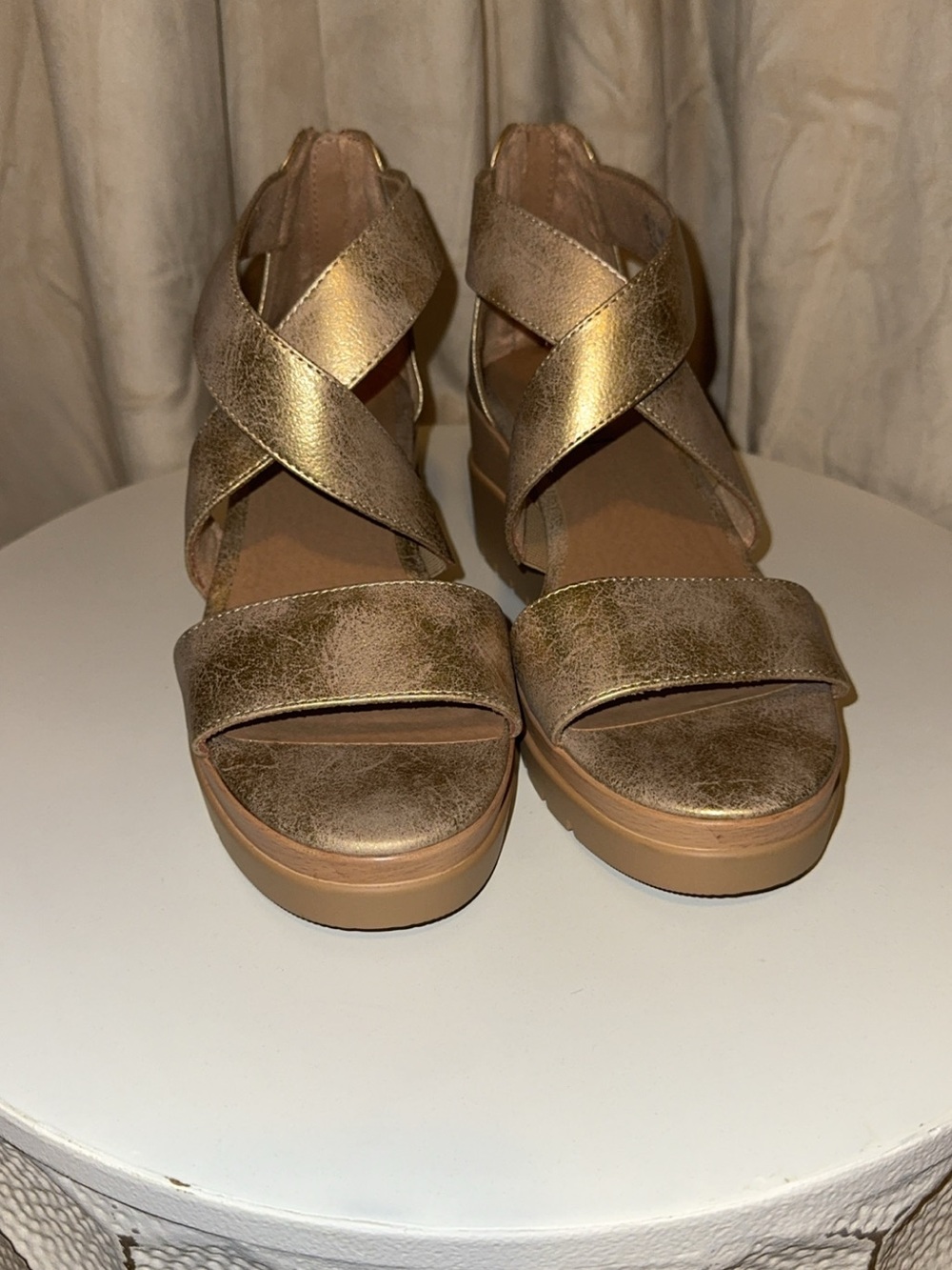 SOUL Naturalizer Goodtimes Crisscross Strappy Wedge Sandal